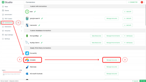DronaHQ Studio — Connectors Section