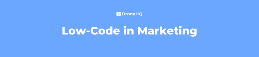 Low code in marketing