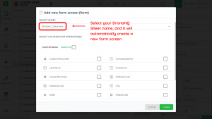 Select your Sheet