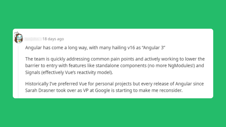 Angular frontend framework