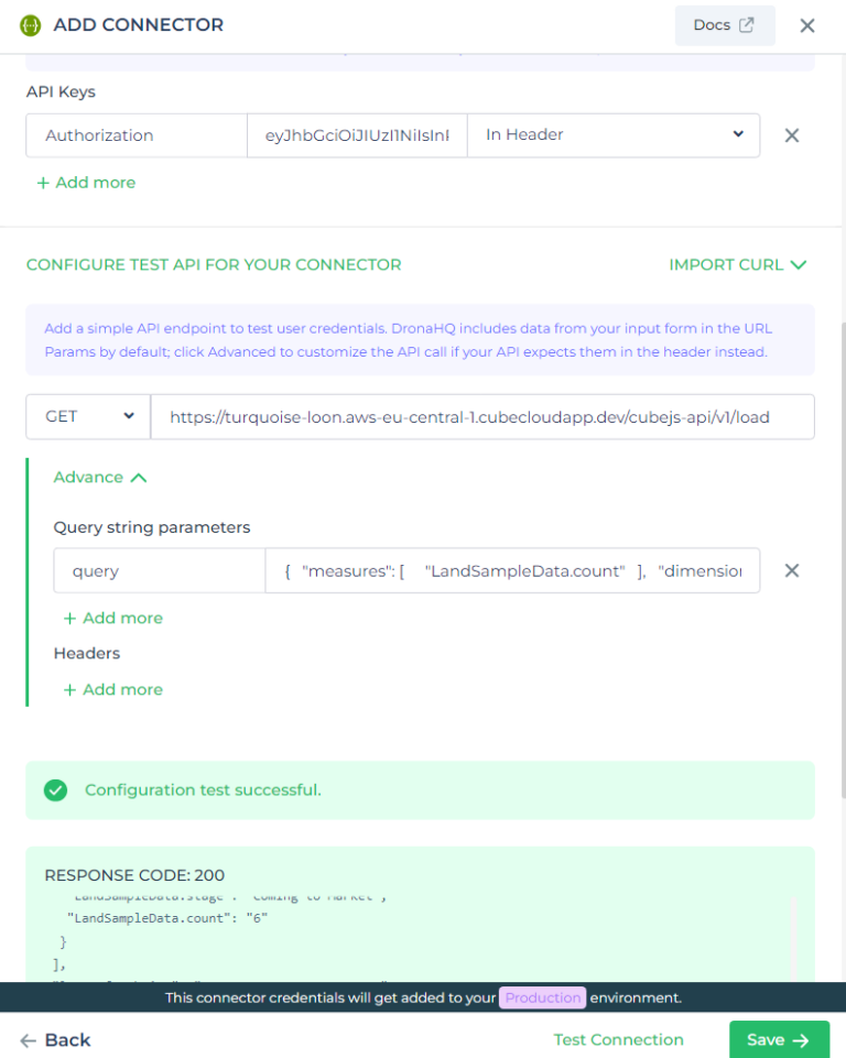 add connector