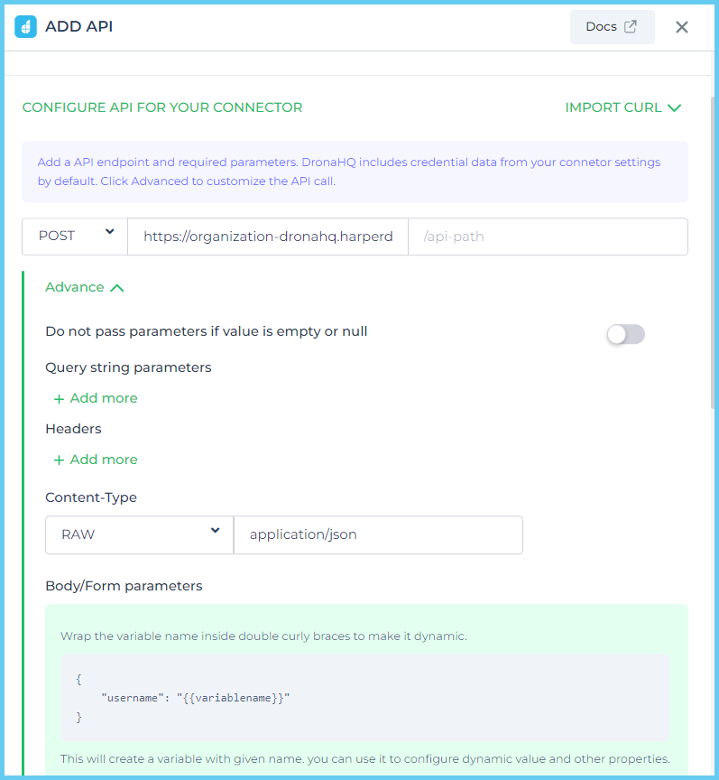 configure AP for your connector 