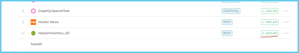 select test API +ADD API 