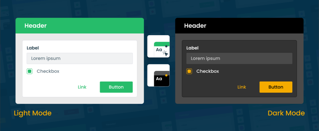 light and dark mode