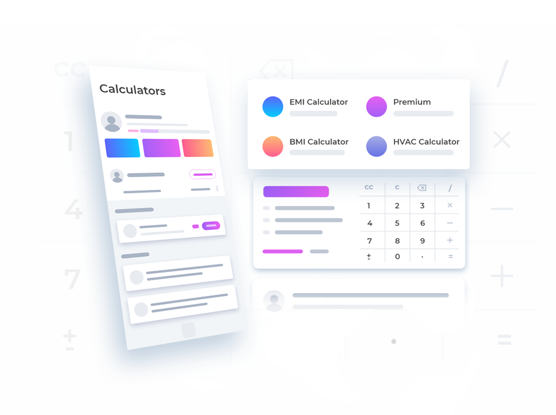 Smart Calculators for Smart Needs